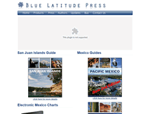 Tablet Screenshot of bluelatitudepress.com